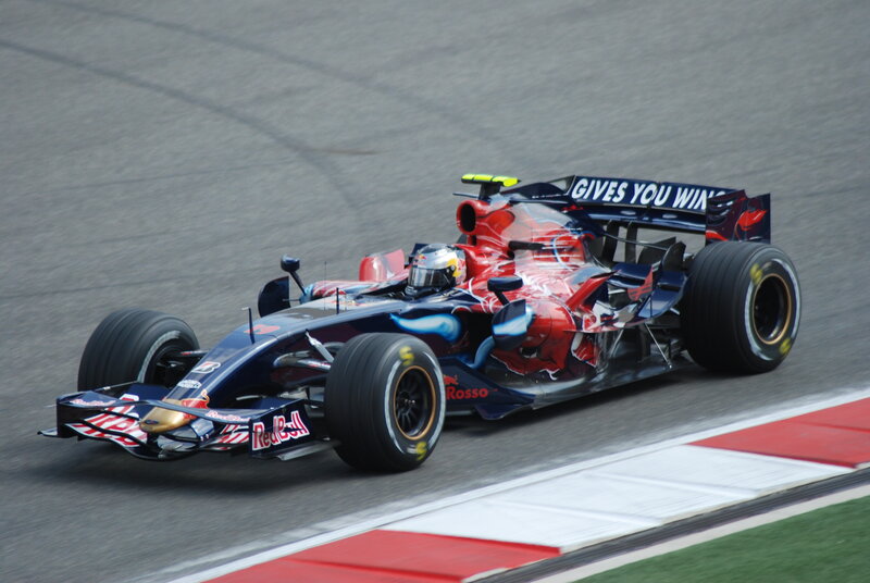 Red Bull Formula One Car — Blue, Dynamic, Afternoon