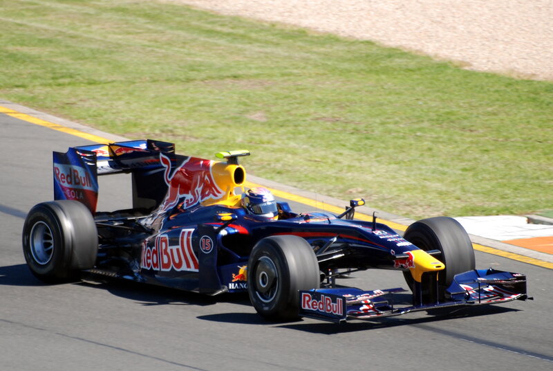 Red Bull Formula One Car — Blue, Dynamic