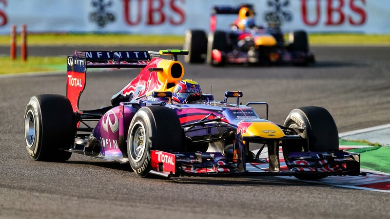 Red Bull Formula One Car — Purple, Dynamic