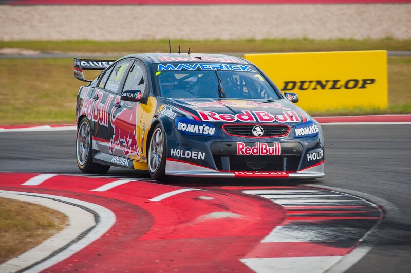 Red Bull Holden race car on track