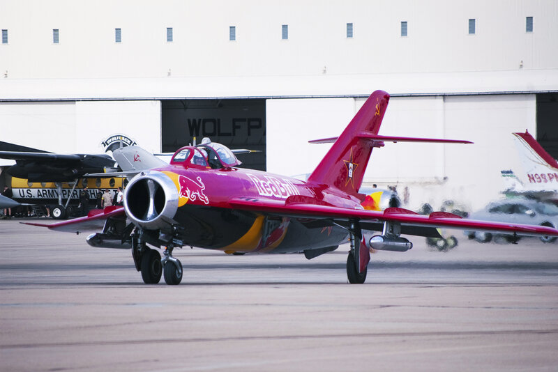 Red Bull jet on tarmac