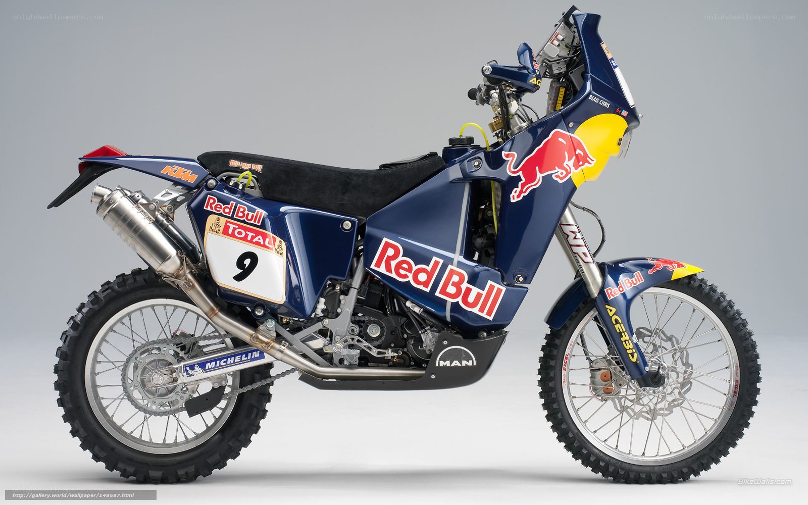 Red Bull KTM rally motorcycle