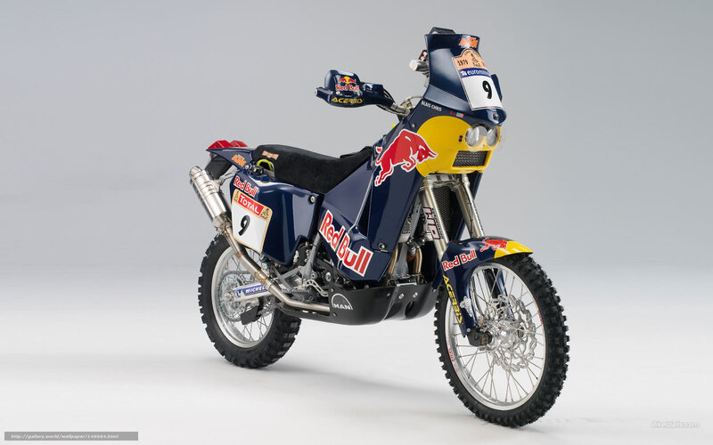 Red Bull KTM rally motorcycle
