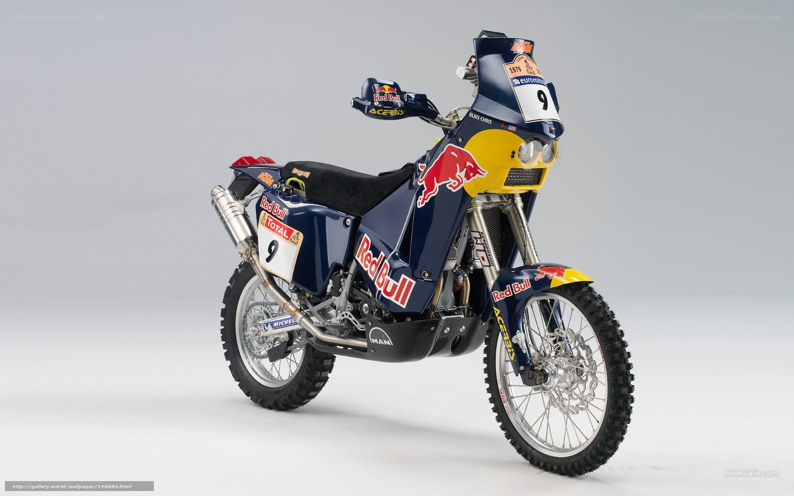 Red Bull KTM rally motorcycle