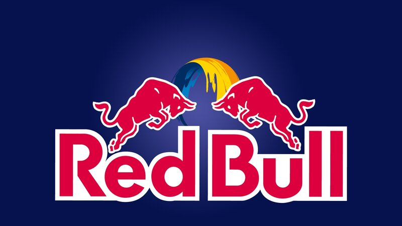Red Bull Logo — Blue, Bold