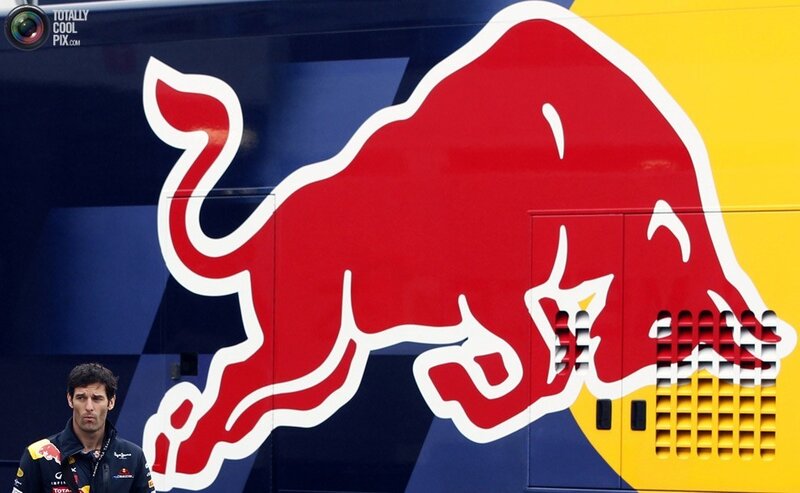 Red Bull logo on a vehicle