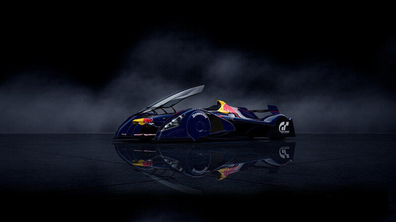 Red Bull Race Car — Black, Dramatic