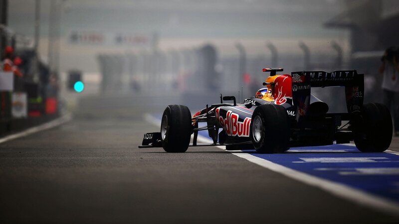 Red Bull Race Car — Black, Dynamic, Photograph