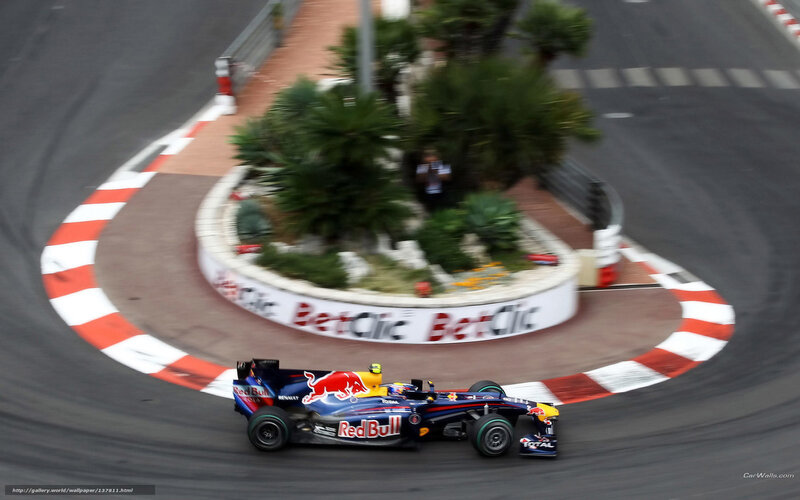 Red Bull Race Car — Blue, Dynamic, Afternoon, Photograph, Palm Trees