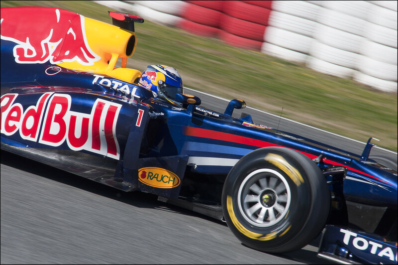 Red Bull Race Car — Blue, Dynamic, Afternoon