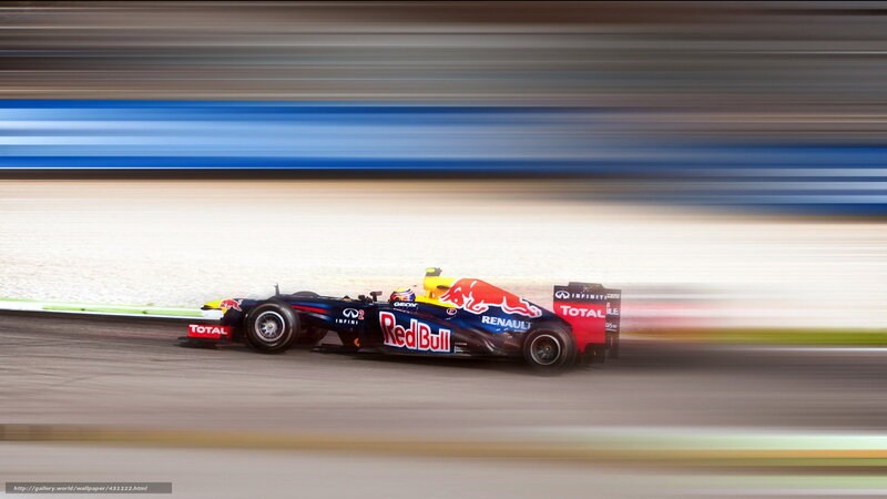 Red Bull Race Car — Blue, Dynamic, Photograph