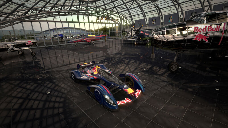 Red Bull Race Car — Blue, Modern
