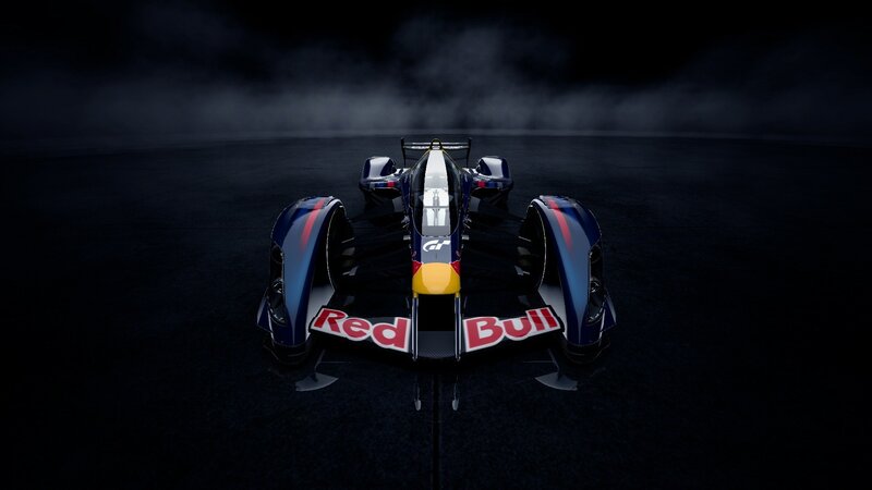 Red Bull race car front view