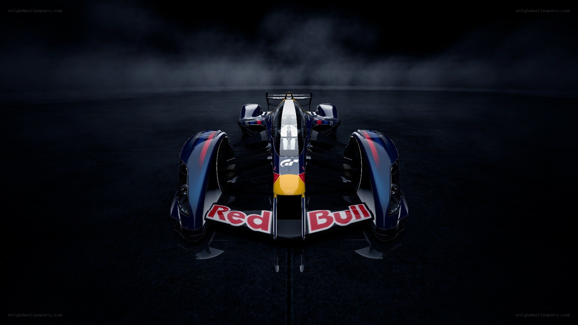 Red Bull race car front view