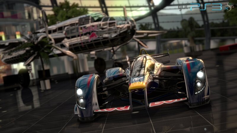 Red Bull race car in a museum
