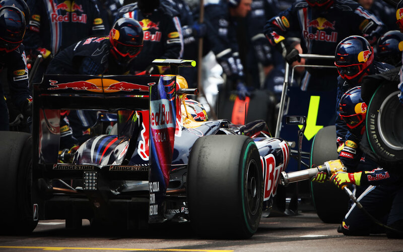 Red Bull Race Car Pit Stop