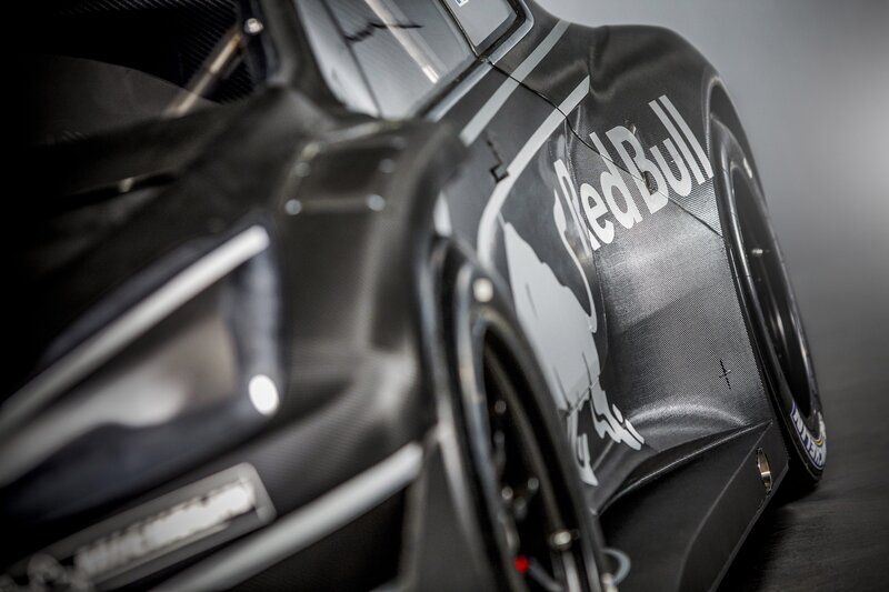 Red Bull race car side view