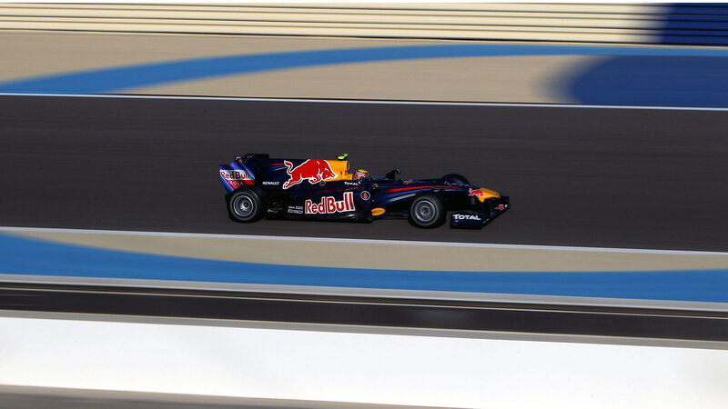 Red Bull Racing Car — Blue, Dynamic, Afternoon