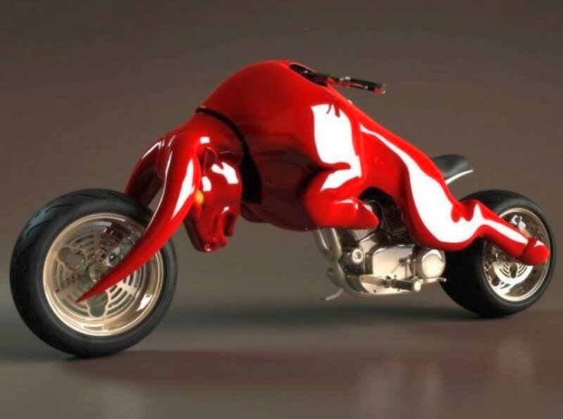 Red Bull-themed motorcycle