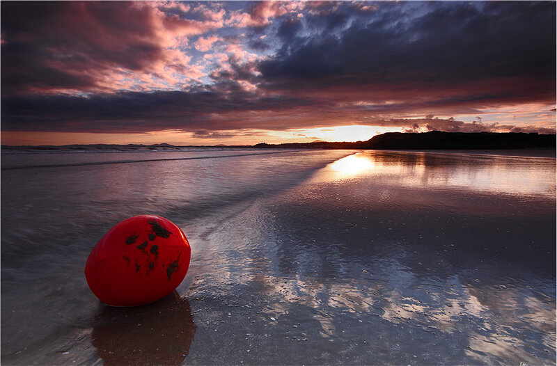 Red Buoy on Beach
