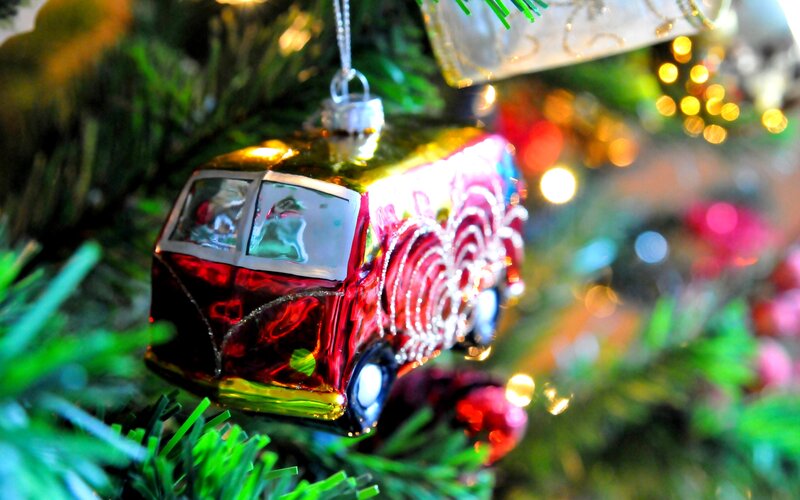 Red Bus Ornament
