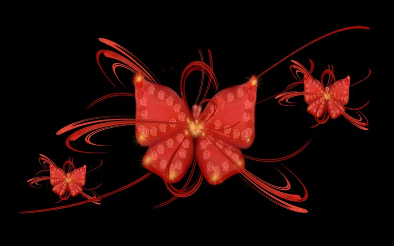 Red Butterfly Design