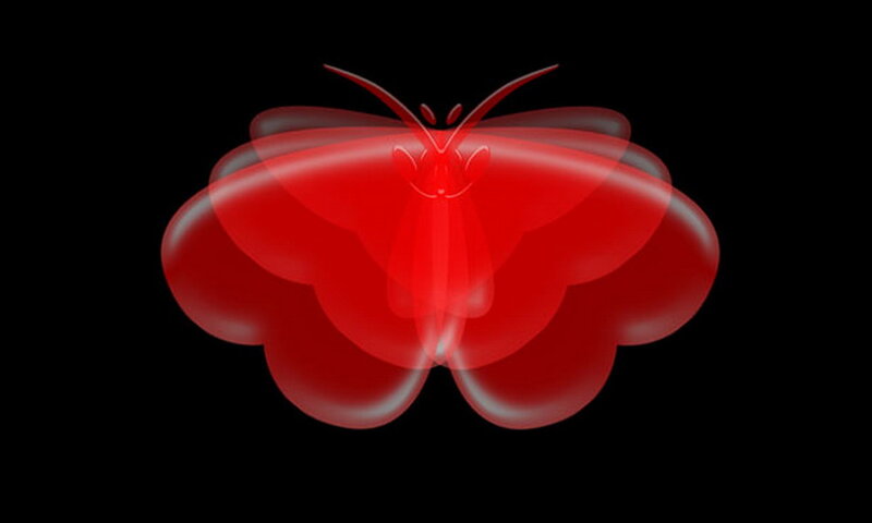 Red Butterfly — Minimalist