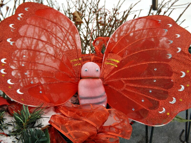 Red Butterfly Ornament