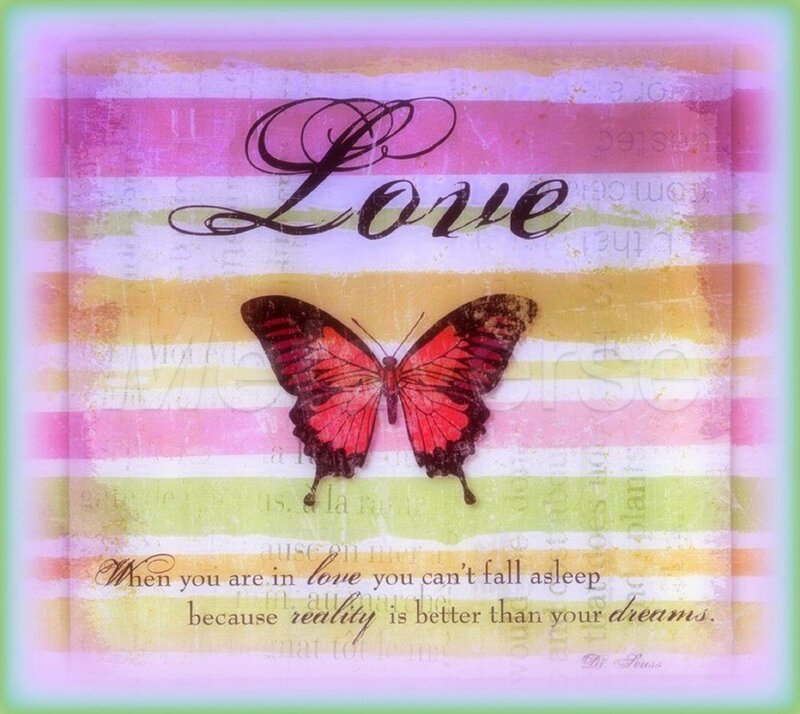Red Butterfly — Pink
