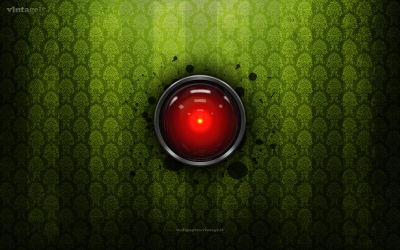 red button on green wallpaper