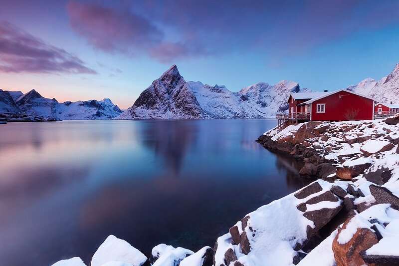 Red Cabin by Fjord — Blue