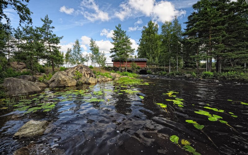 Red Cabin by River
