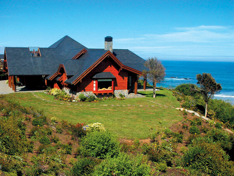 Red Cabin on Cliff