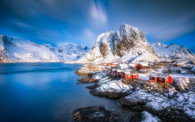 Red Cabins on Coast