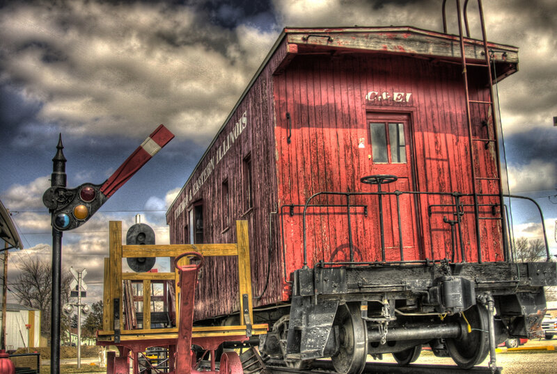 Red Caboose Train Car