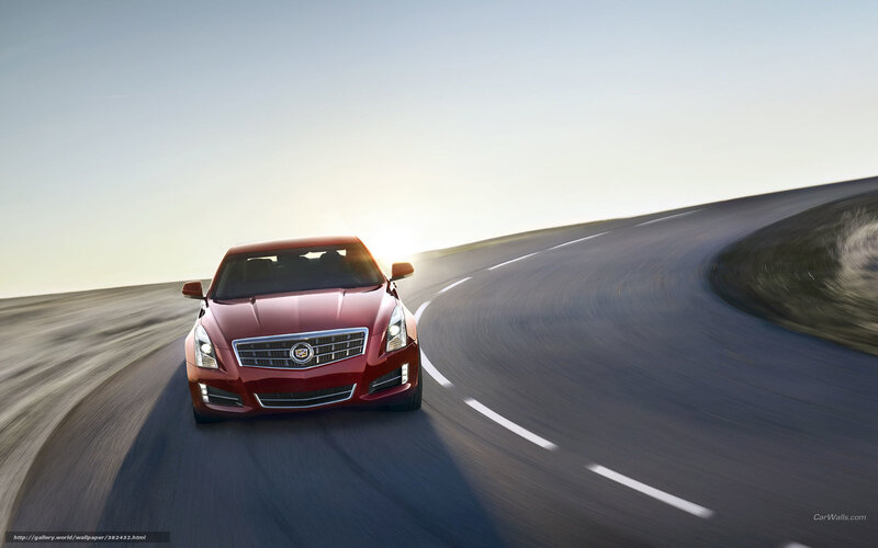 Red Cadillac Car — Dynamic, Sunset