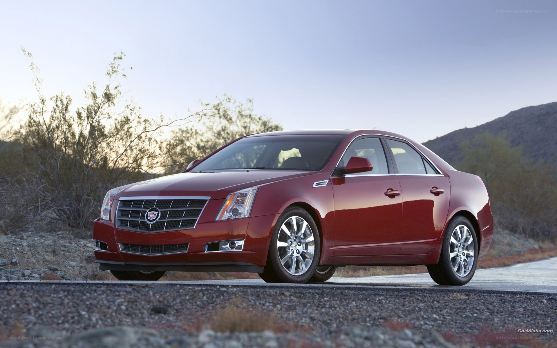 red cadillac cts sedan