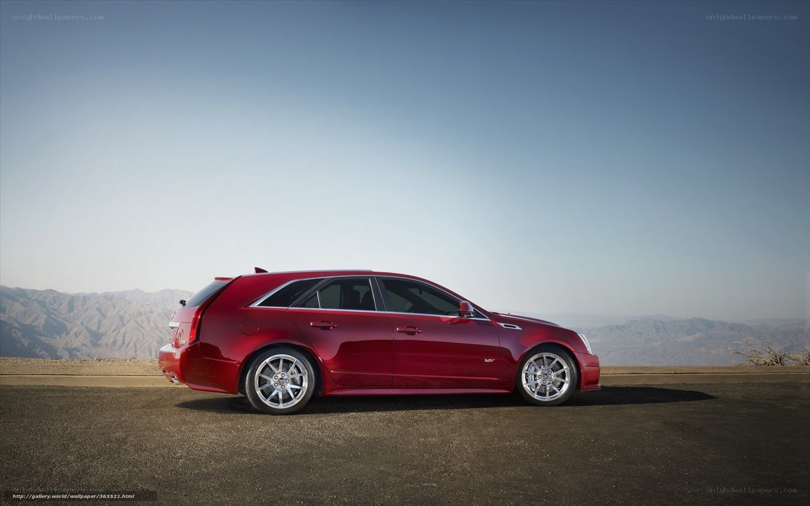 Red Cadillac CTS-V Wagon