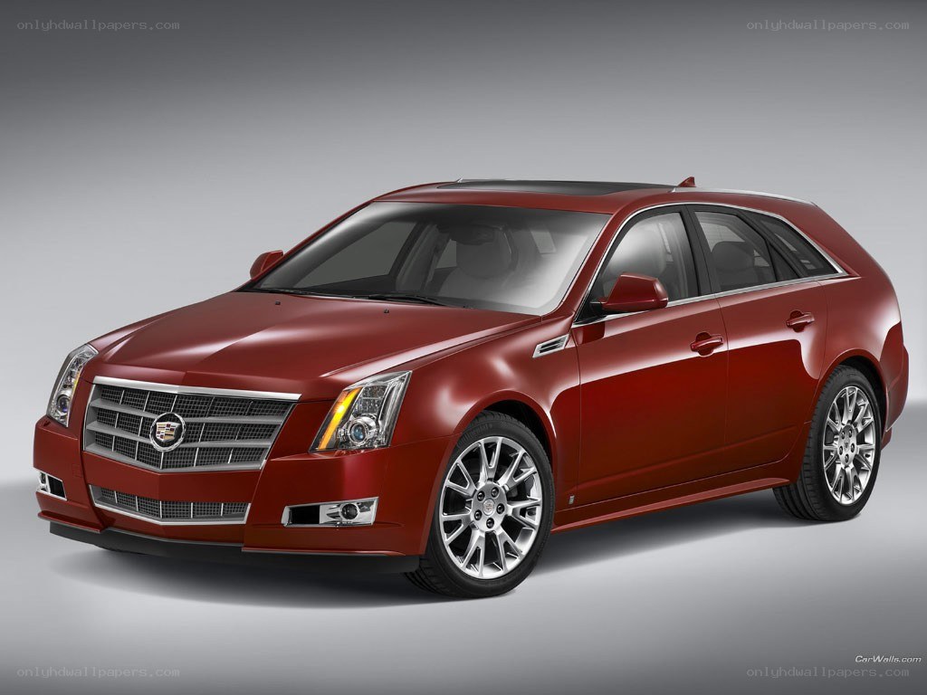 Red Cadillac CTS-V Wagon