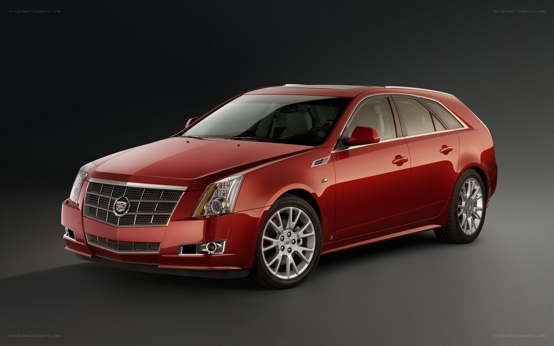 Red Cadillac CTS-V Wagon