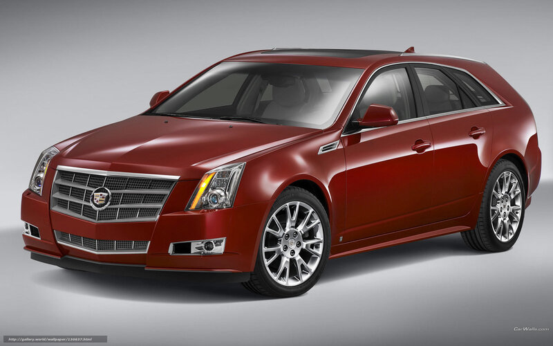 Red Cadillac CTS-V Wagon