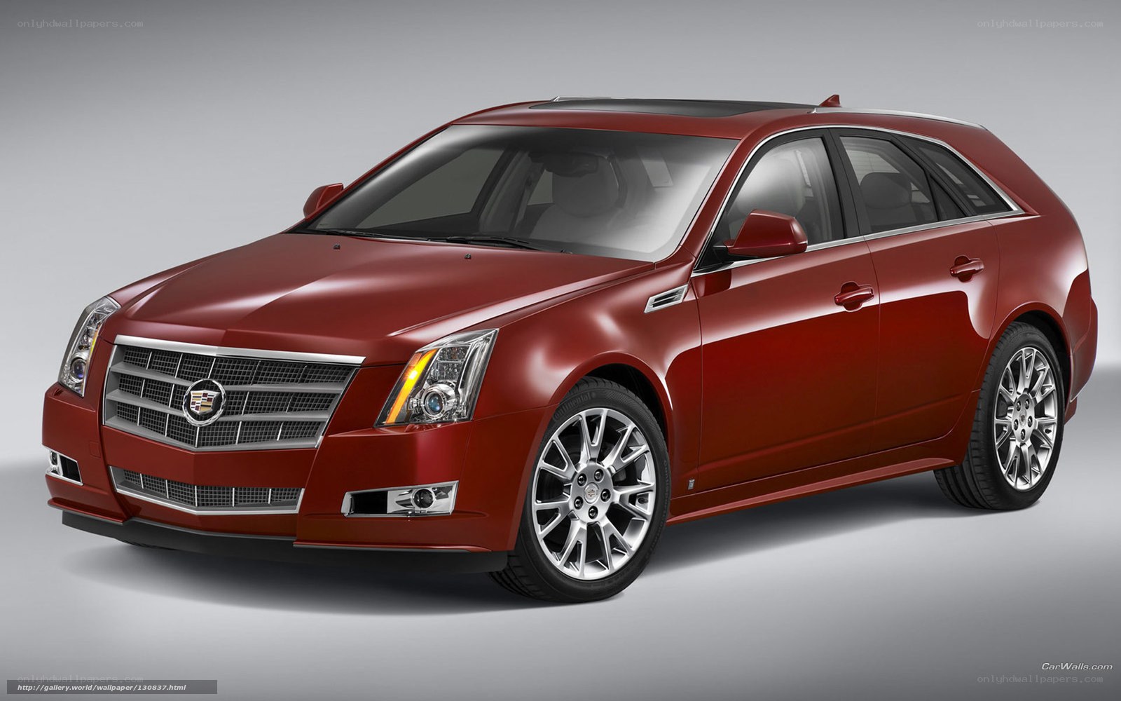 Red Cadillac CTS-V Wagon