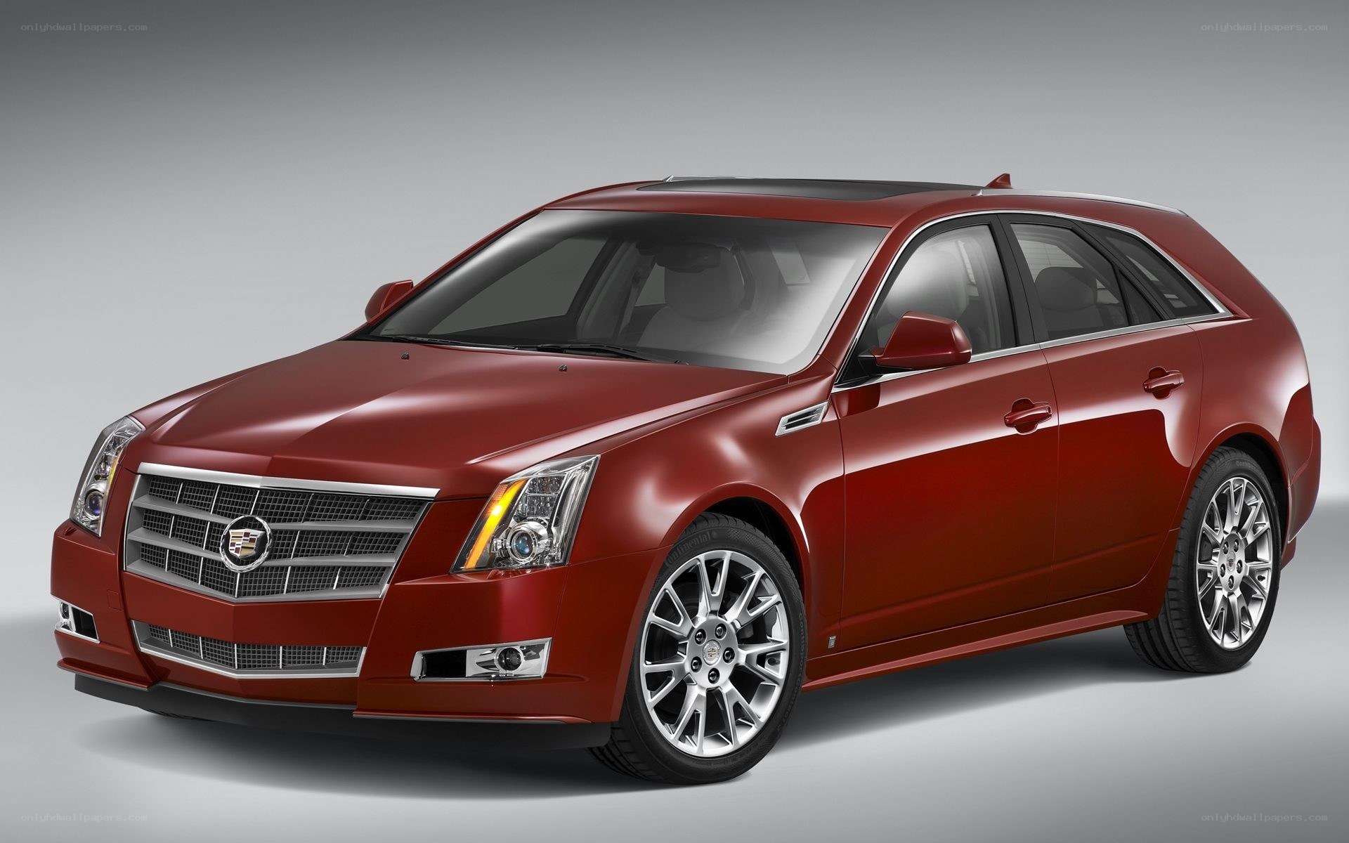 Red Cadillac CTS Wagon