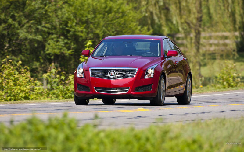 Red Cadillac on a country road