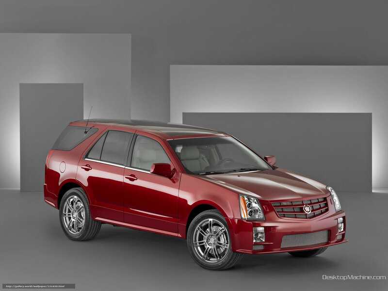 Red Cadillac SRX SUV