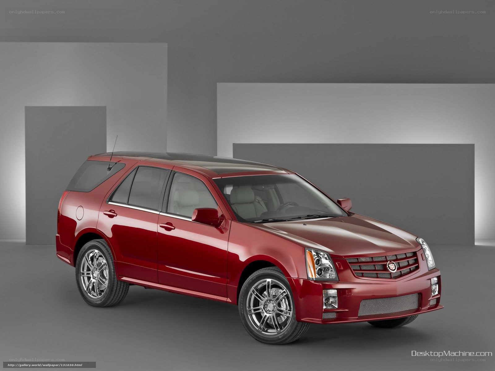 Red Cadillac SRX SUV