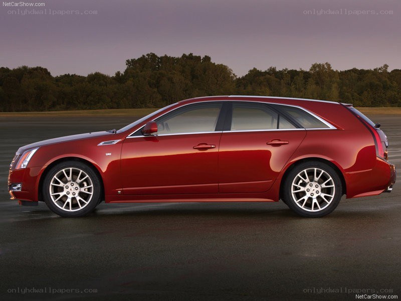 red cadillac wagon