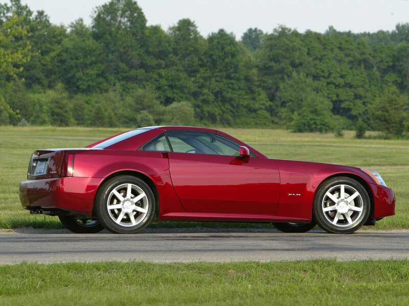 Red Cadillac XLR sports car