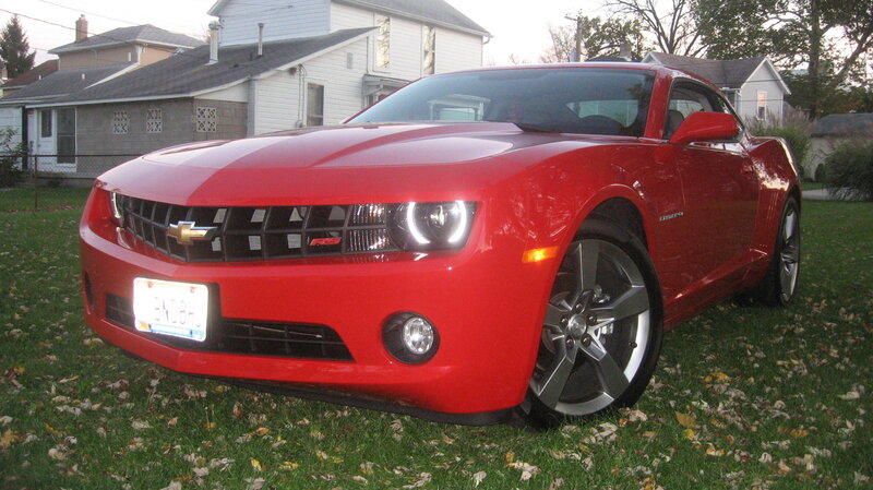 Red Camaro Car — Calm, Autumn