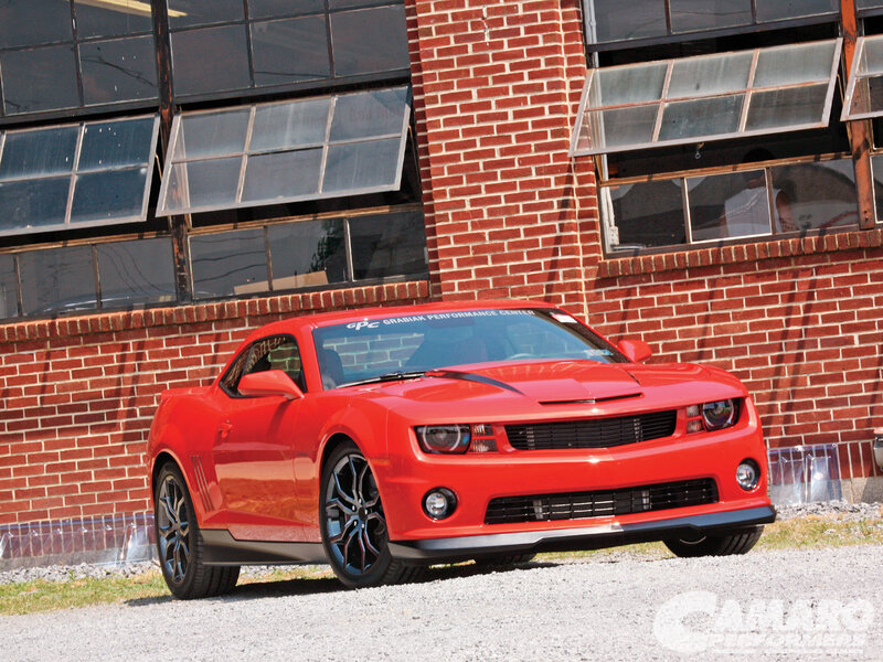 Red Camaro Car — Dramatic, Afternoon